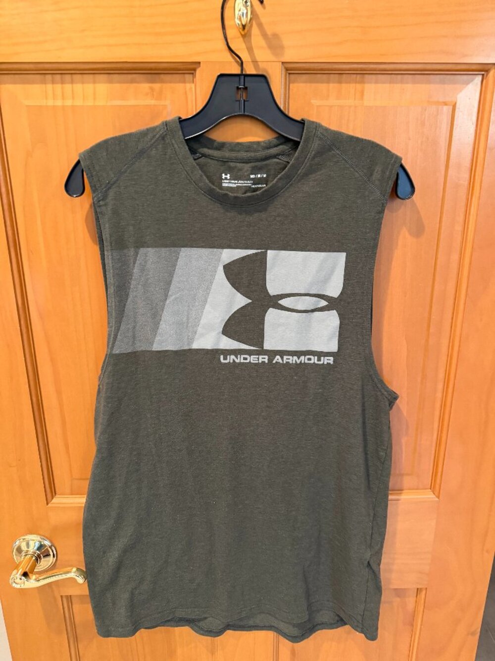 Under Armour Tank Top/Muscle Shirt - Forest Green - Medium - Mens